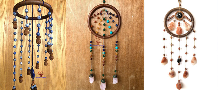 Dream Catchers with stone pendants